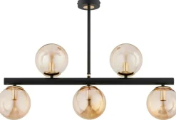 Sklep Kaja Lampa sufitowa z kloszami w kolorze bursztynu AL 63261 z serii TUKANE | Kaja Ośw Best