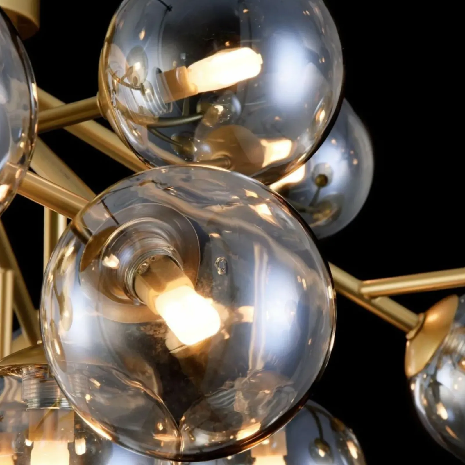 Sklep Kaja Lampa sufitowa z kloszami MOD545PL-20G DALLAS | Kaja Oświetlenie złoty Discount