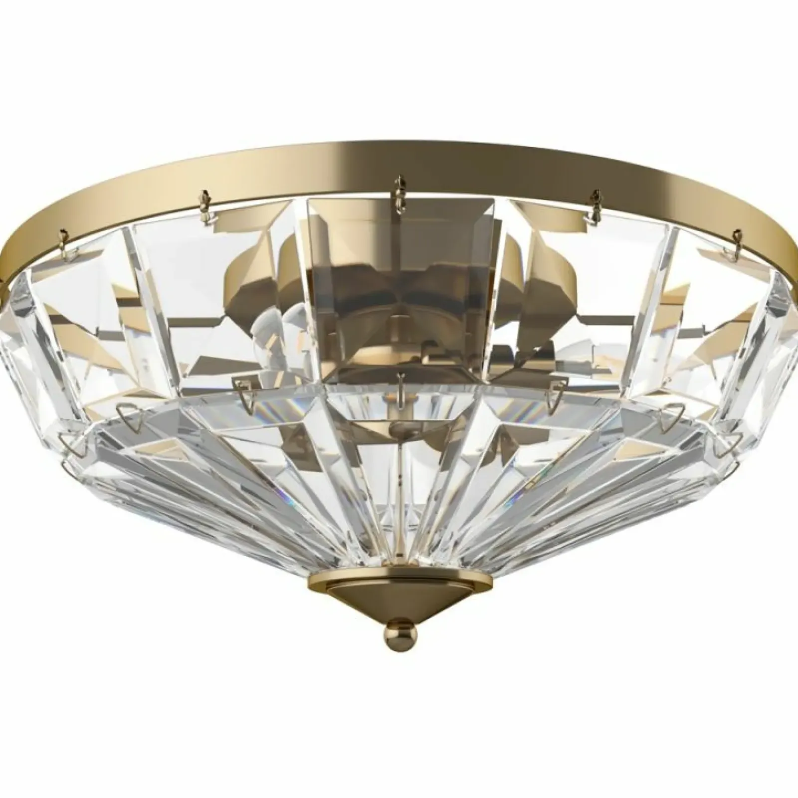 Sklep Kaja Lampa sufitowa z kryształkami, plafon ⌀39,6cm MOD094CL-04G FACET* Plafony Nowoczesne
