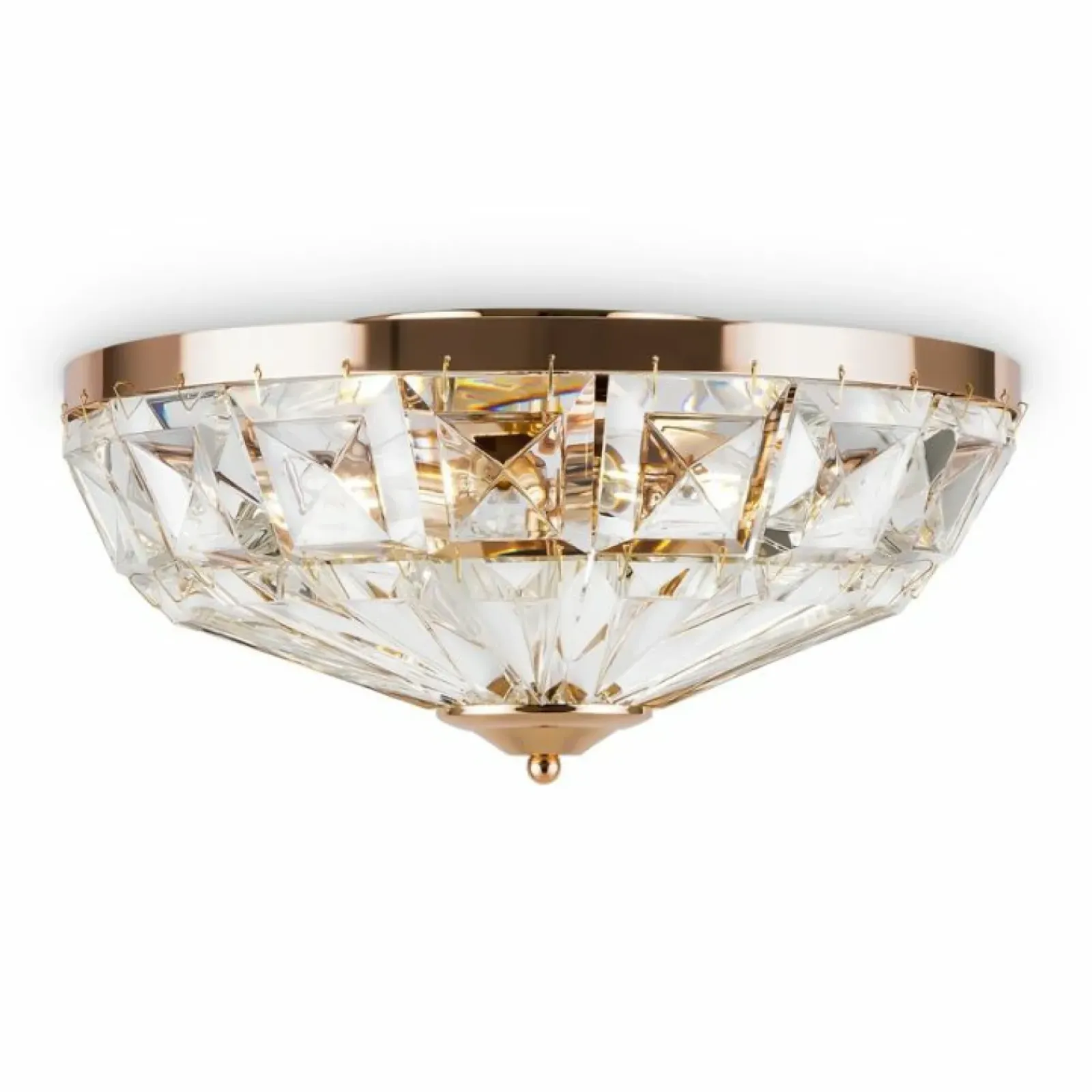 Sklep Kaja Lampa sufitowa z kryształkami, plafon ⌀39,6cm MOD094CL-04G FACET* Plafony Nowoczesne