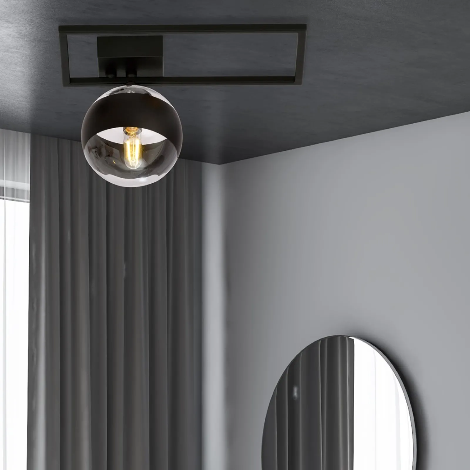 Sklep Kaja Lampa sufitowa z metalową ramką, do holu 1132/1D IMAGO | Kaja* Plafony Nowoczesne