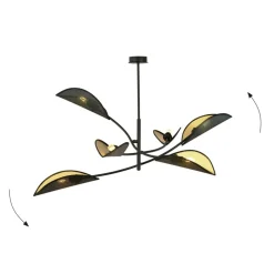 Sklep Kaja Lampa sufitowa z niesymetrycznymi ramionami 1106/6 LOTUS | Kaja Fashion