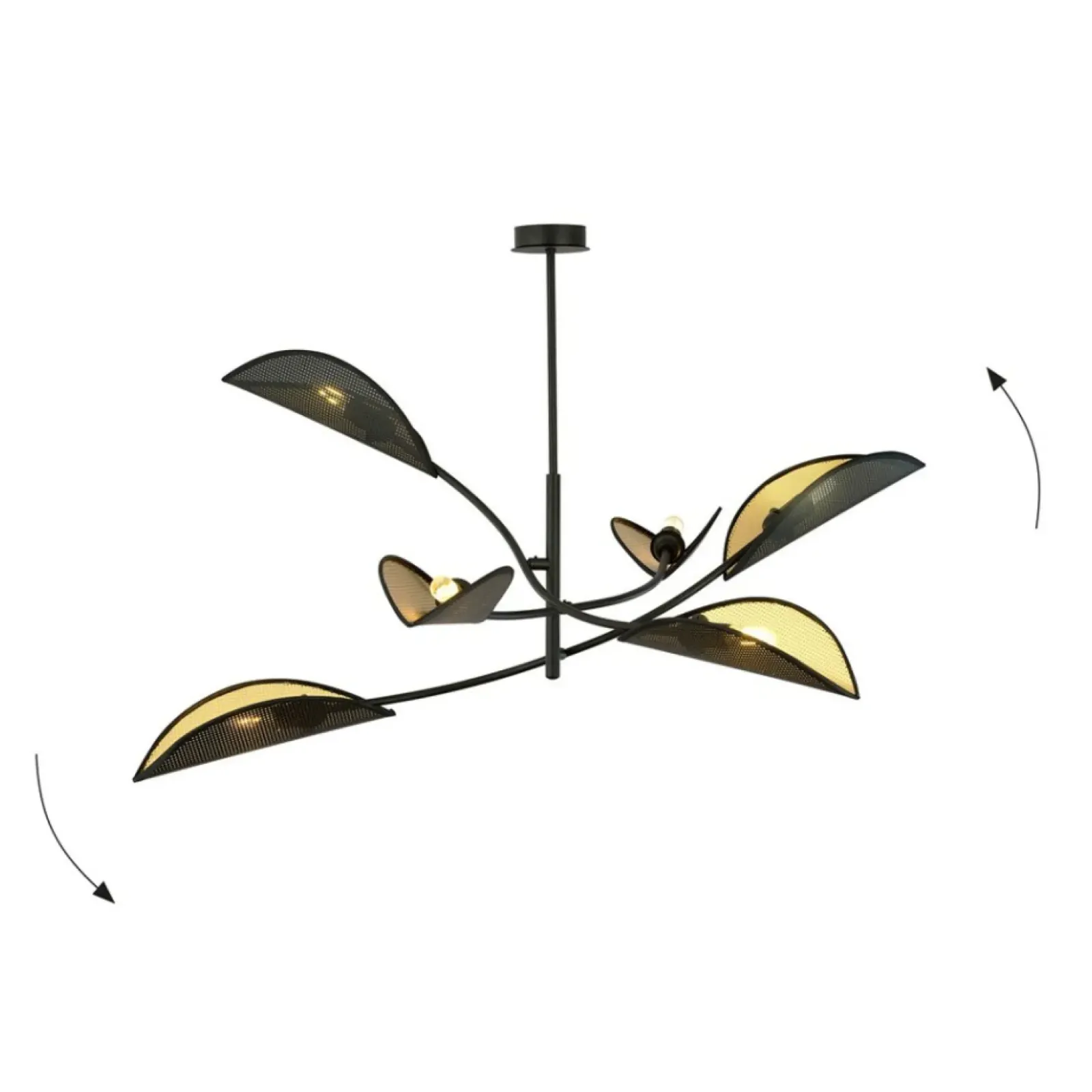 Sklep Kaja Lampa sufitowa z niesymetrycznymi ramionami 1106/6 LOTUS | Kaja Fashion
