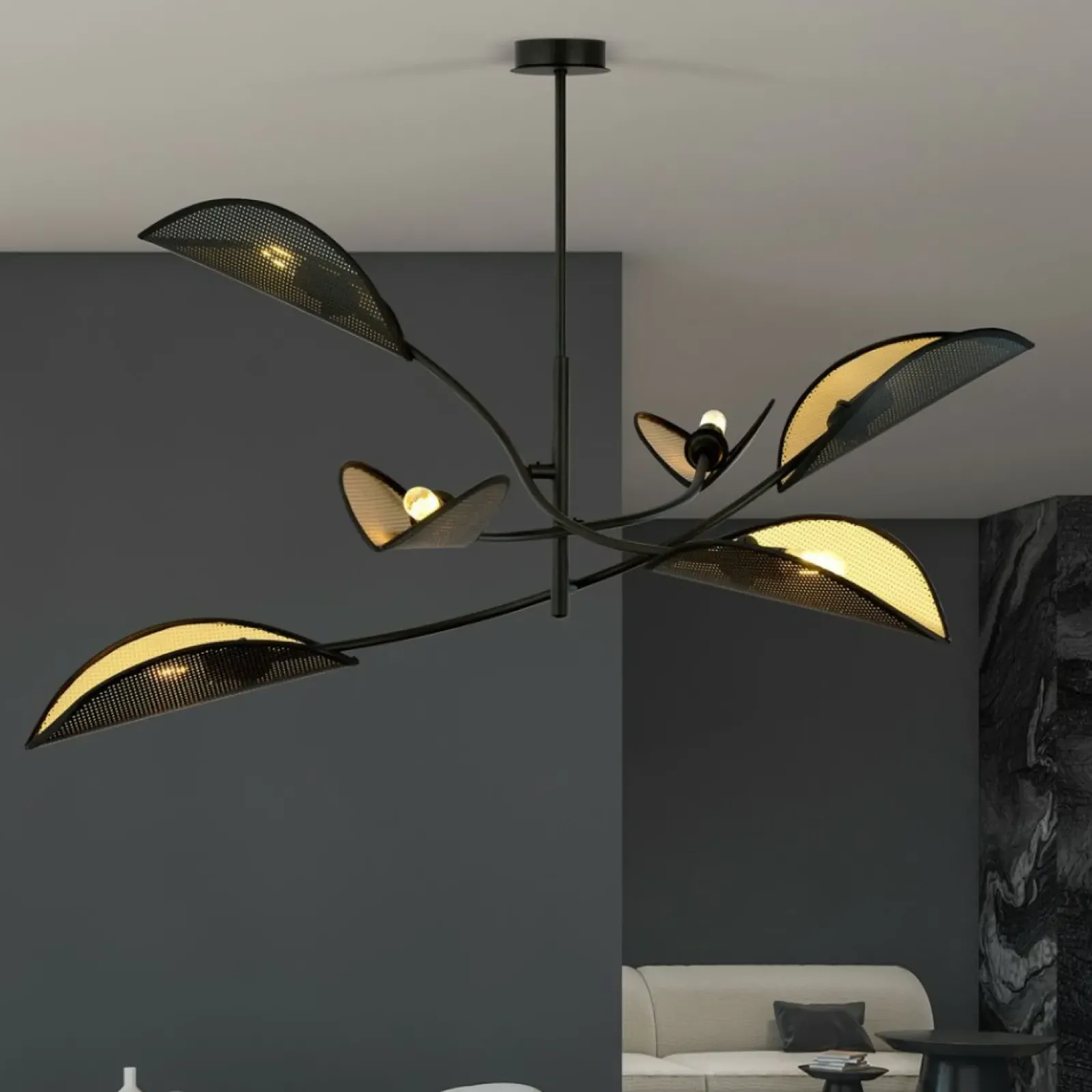 Sklep Kaja Lampa sufitowa z niesymetrycznymi ramionami 1106/6 LOTUS | Kaja Fashion