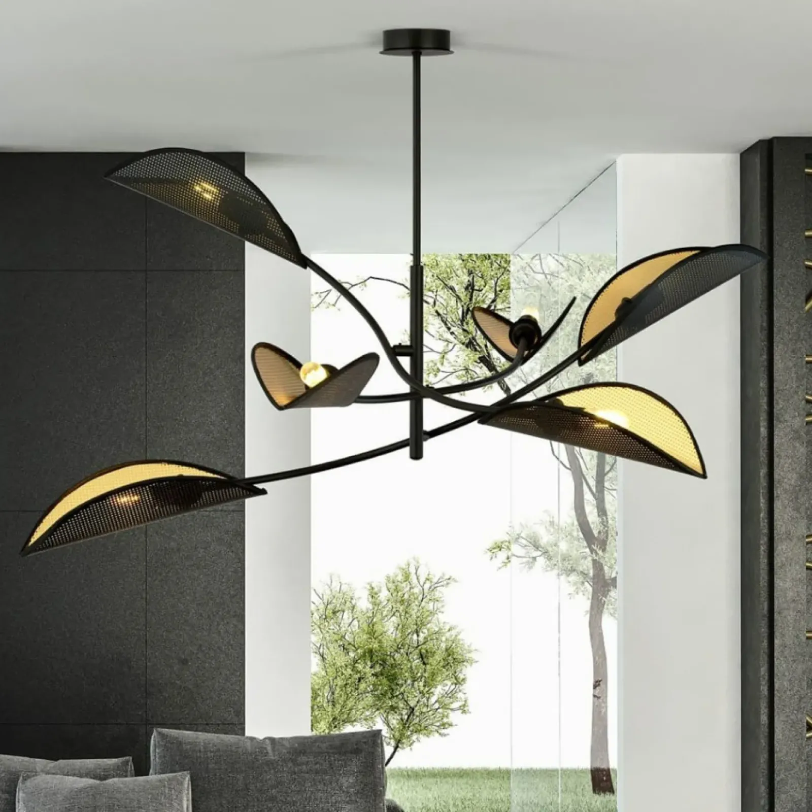 Sklep Kaja Lampa sufitowa z niesymetrycznymi ramionami 1106/6 LOTUS | Kaja Fashion
