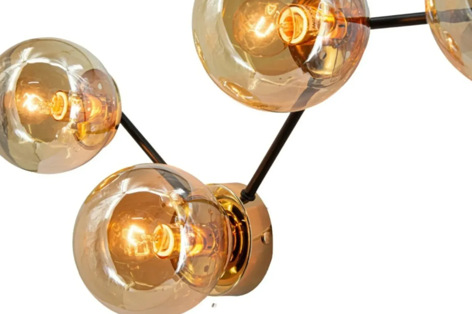Sklep Kaja Lampa sufitowa z okrągłymi kloszami 8437/4 BL TR IVO | Kaja Sale