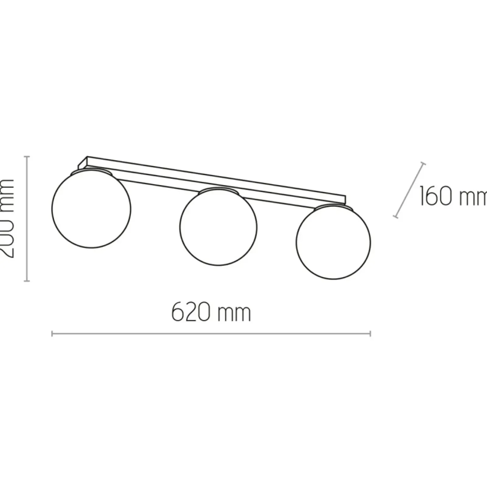 Sklep Kaja Lampa sufitowa z okrągłymi kloszami TK 3479 MAXI | Kaja Oświetlenie Outlet