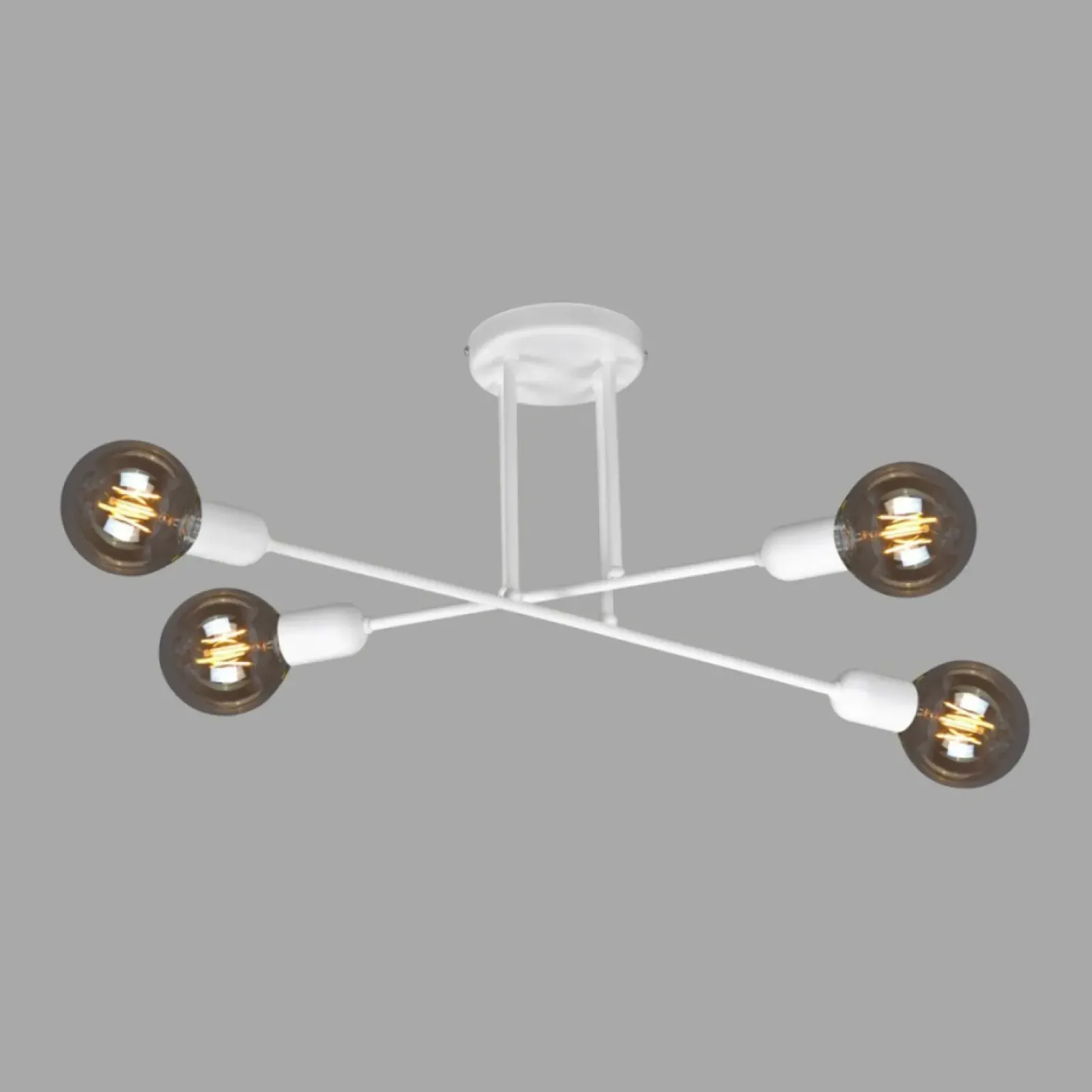 Sklep Kaja Lampa sufitowa z oprawkami bez kloszy K-4392 SITYA WHITE | Kaja biały Best