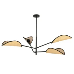 Sklep Kaja Lampa sufitowa z ozdobnymi, rattanowymi abażurami 1160/4 VENE | Kaja Sale