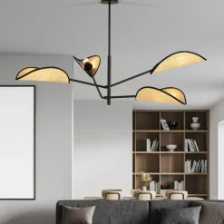 Sklep Kaja Lampa sufitowa z ozdobnymi, rattanowymi abażurami 1160/4 VENE | Kaja Sale