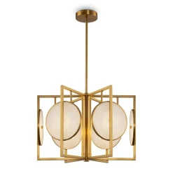 Sklep Kaja Lampa sufitowa z ozdobnymi kołami MOD099PL-06G z serii MARMO | Kaja Cheap