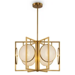 Sklep Kaja Lampa sufitowa z ozdobnymi kołami MOD099PL-06G z serii MARMO | Kaja Cheap