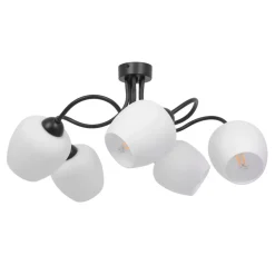 Sklep Kaja Lampa sufitowa z pięcioma matowymi kloszami K-5186 z serii BELLA Discount