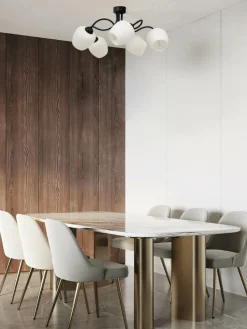 Sklep Kaja Lampa sufitowa z pięcioma matowymi kloszami K-5186 z serii BELLA Discount