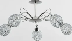 Sklep Kaja Lampa sufitowa z plecionymi z drutu kloszami AL 17985 | Kaja Store