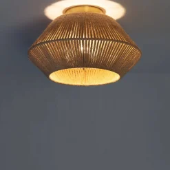 Sklep Kaja Lampa sufitowa z plecionym abażurem ABR-PLEDI BOHO | Kaja Oświetlenie* Plafony Nowoczesne