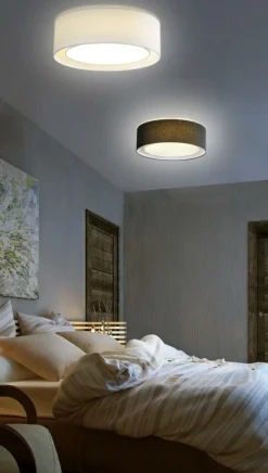 Sklep Kaja Lampa sufitowa z podwójnym abażurem ⌀50cm AZ2317 MILO | Kaja czarny New