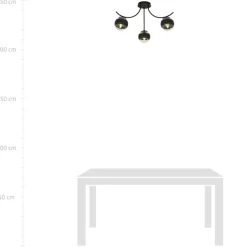 Sklep Kaja Lampa sufitowa z przezroczystymi kloszami 1111/3 BOSTON | Kaja Store