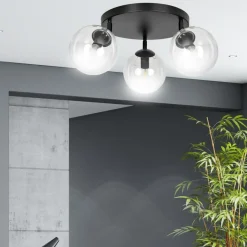 Sklep Kaja Lampa sufitowa z przezroczystymi kloszami 776/3APREM | Kaja Flash Sale