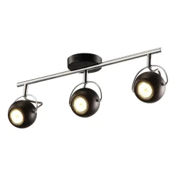 Sklep Kaja Lampa sufitowa z reflektorami K-8002/3 BK SALVA BLACK | Kaja* Reflektory Sufitowe Podłużne - Na Listwie