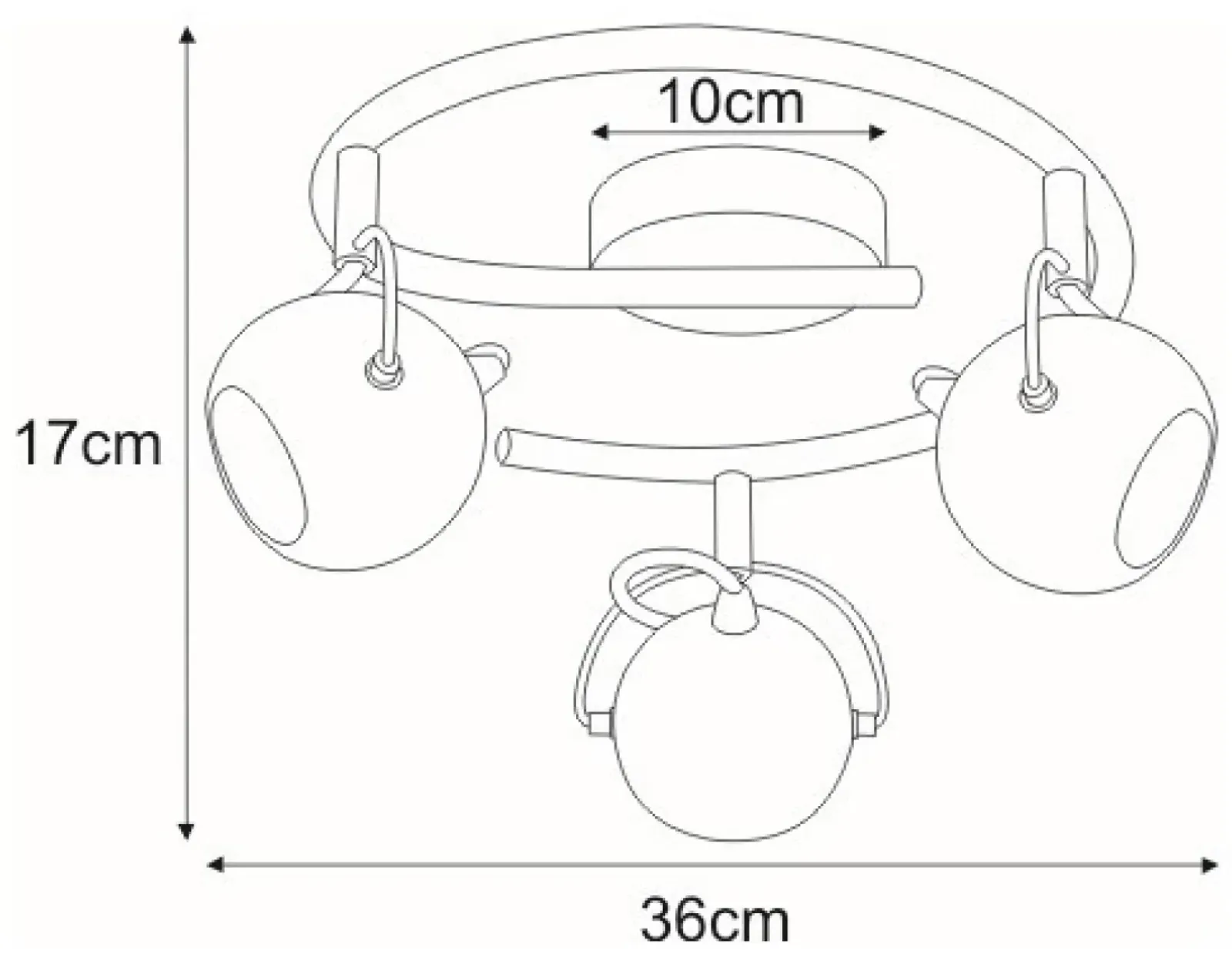 Sklep Kaja Lampa sufitowa z reflektorami K-8002/3G CHR SALVA | Kaja chrom Shop
