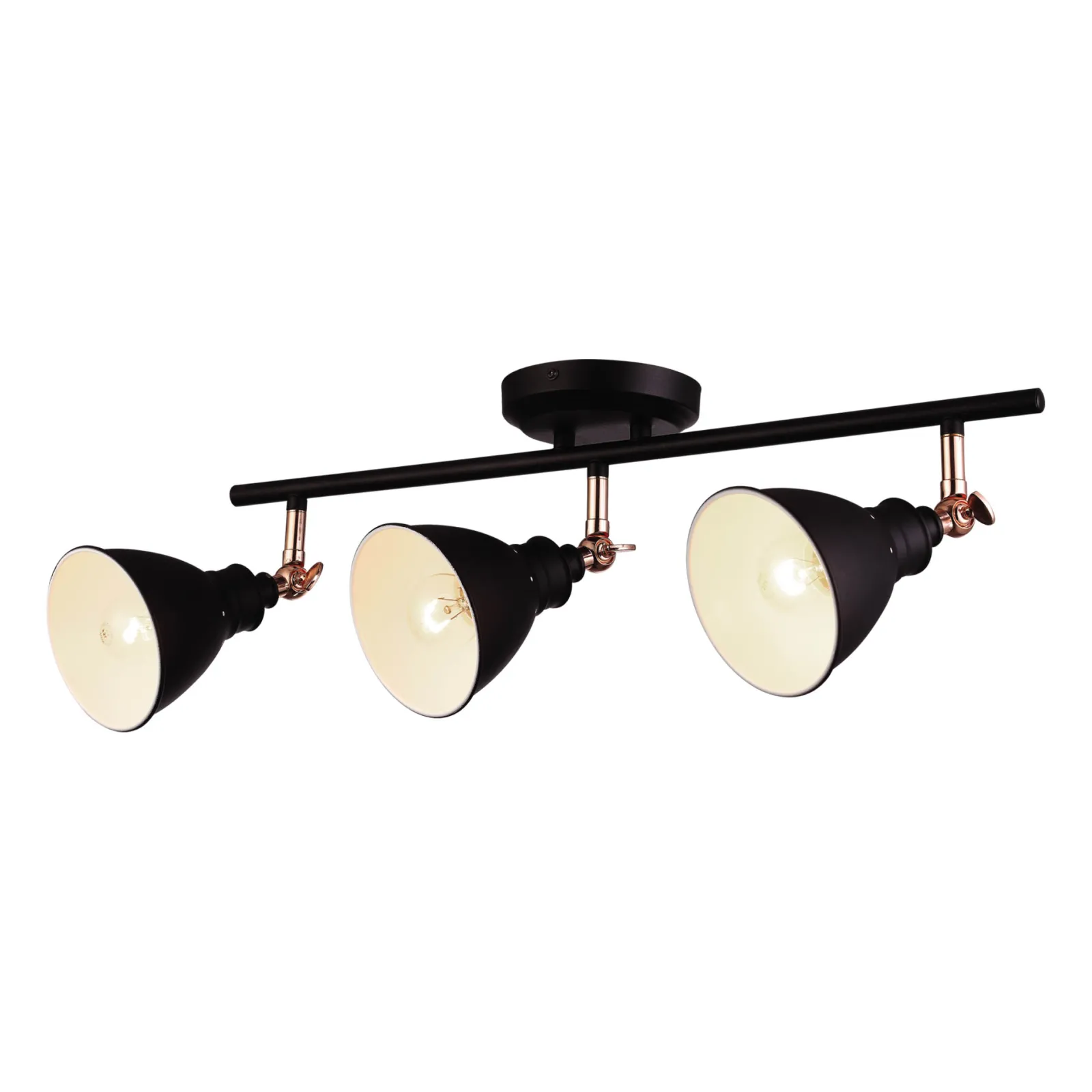 Sklep Kaja Lampa sufitowa z reflektorami K-8005-3 BK WATSO BLACK | Kaja* Reflektory Sufitowe Podłużne - Na Listwie