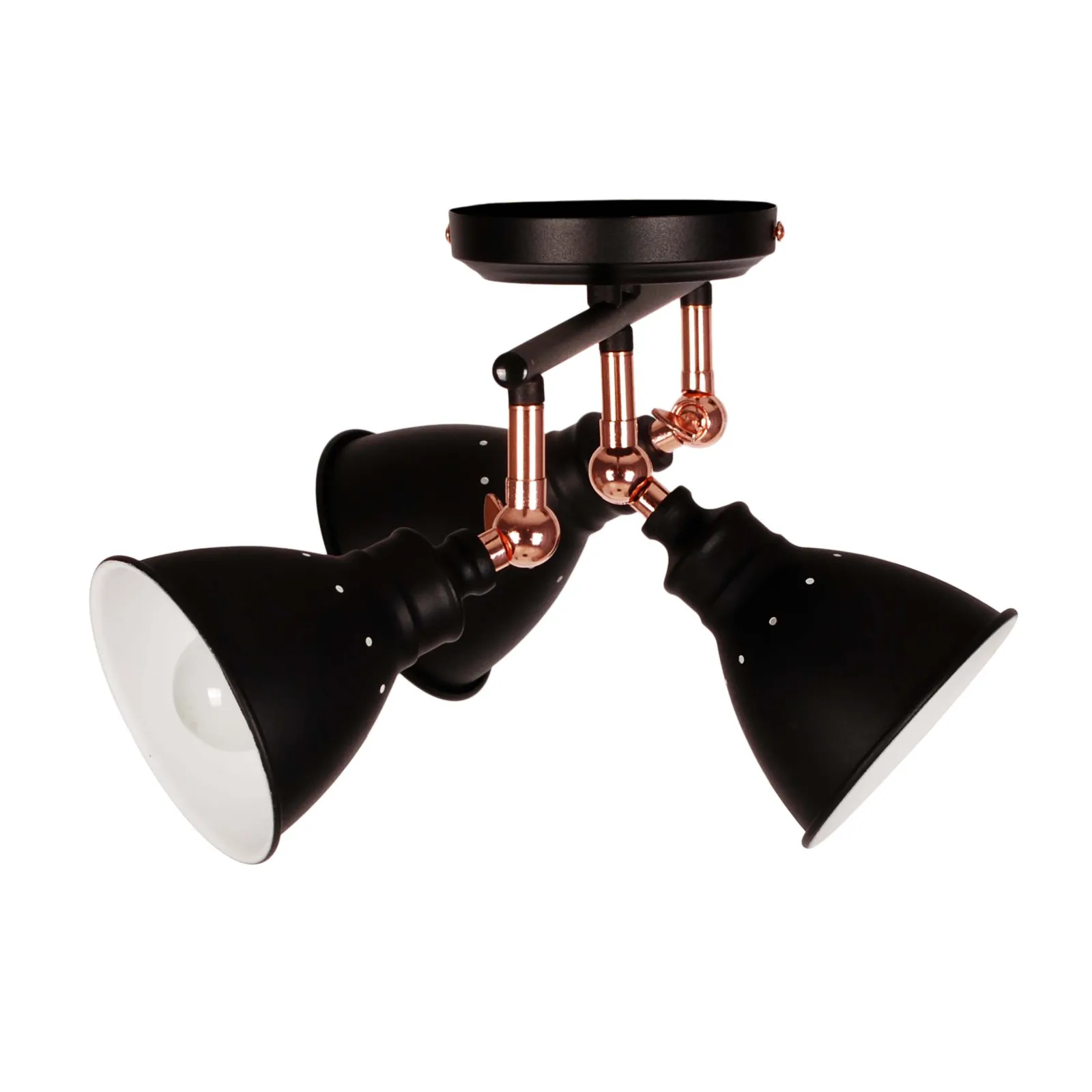 Sklep Kaja Lampa sufitowa z reflektorami K-8005-3 BK WATSO BLACK | Kaja* Reflektory Sufitowe Podłużne - Na Listwie