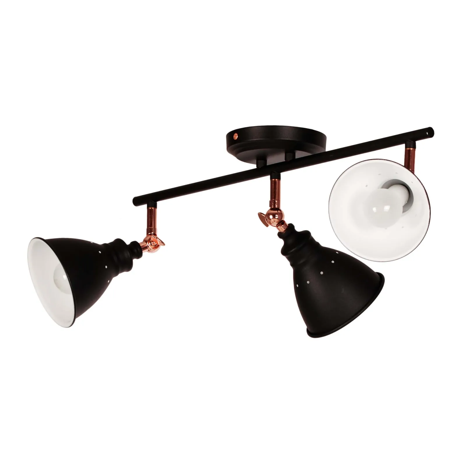 Sklep Kaja Lampa sufitowa z reflektorami K-8005-3 BK WATSO BLACK | Kaja* Reflektory Sufitowe Podłużne - Na Listwie