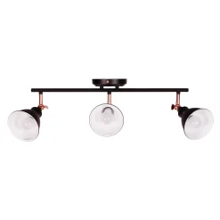 Sklep Kaja Lampa sufitowa z reflektorami K-8005-3 BK WATSO BLACK | Kaja* Reflektory Sufitowe Podłużne - Na Listwie