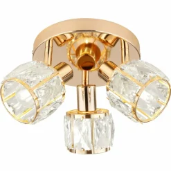 Sklep Kaja Lampa sufitowa z ruchomymi reflektorkami 98-23506 z serii DUBAI | Kaja Oświetlen złoty New