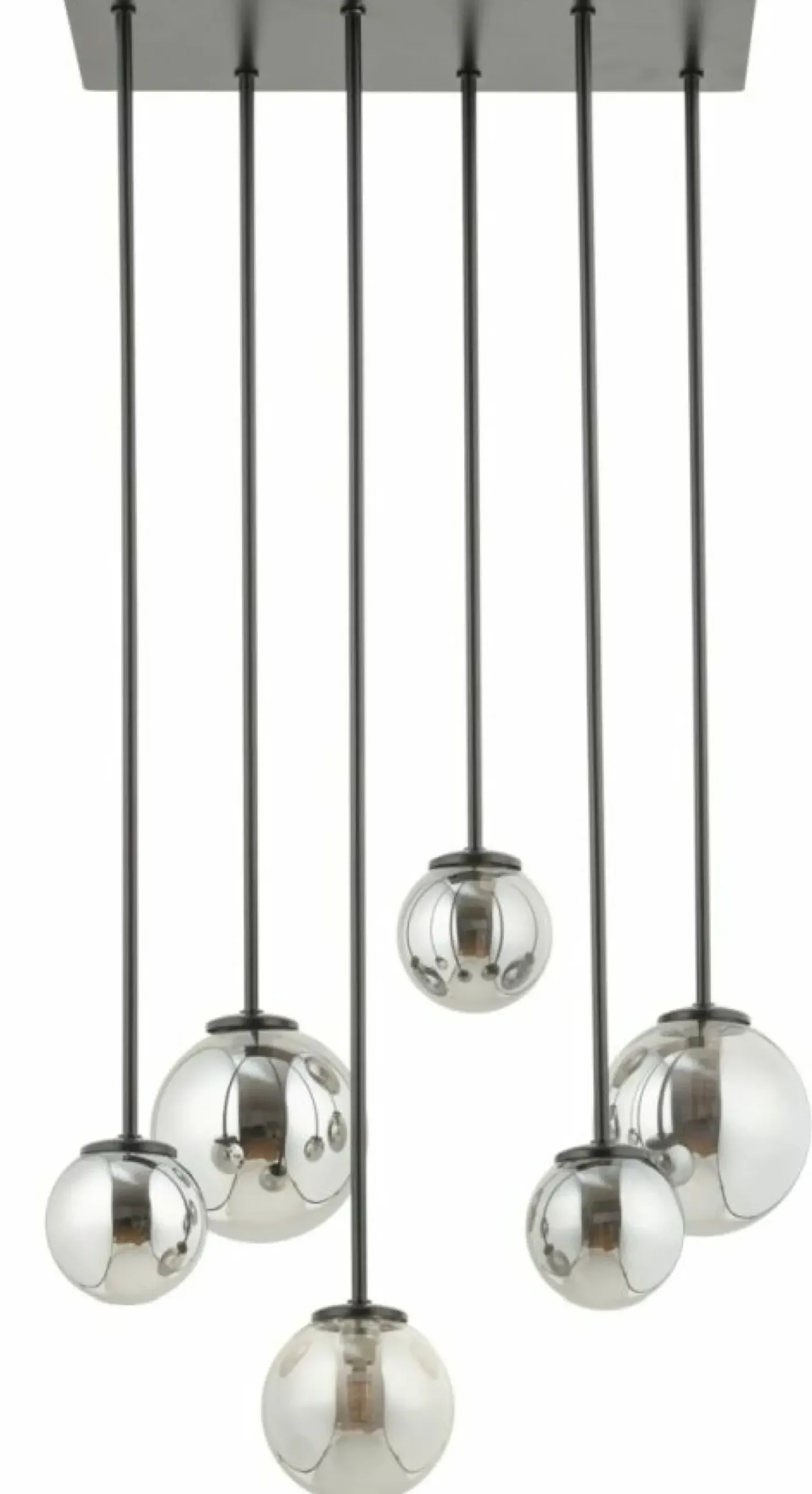 Sklep Kaja Lampa sufitowa z szarymi kloszami na rurkach SIG 33498 TULIA | Kaja Cheap