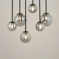 Sklep Kaja Lampa sufitowa z szarymi kloszami na rurkach SIG 33498 TULIA | Kaja Cheap