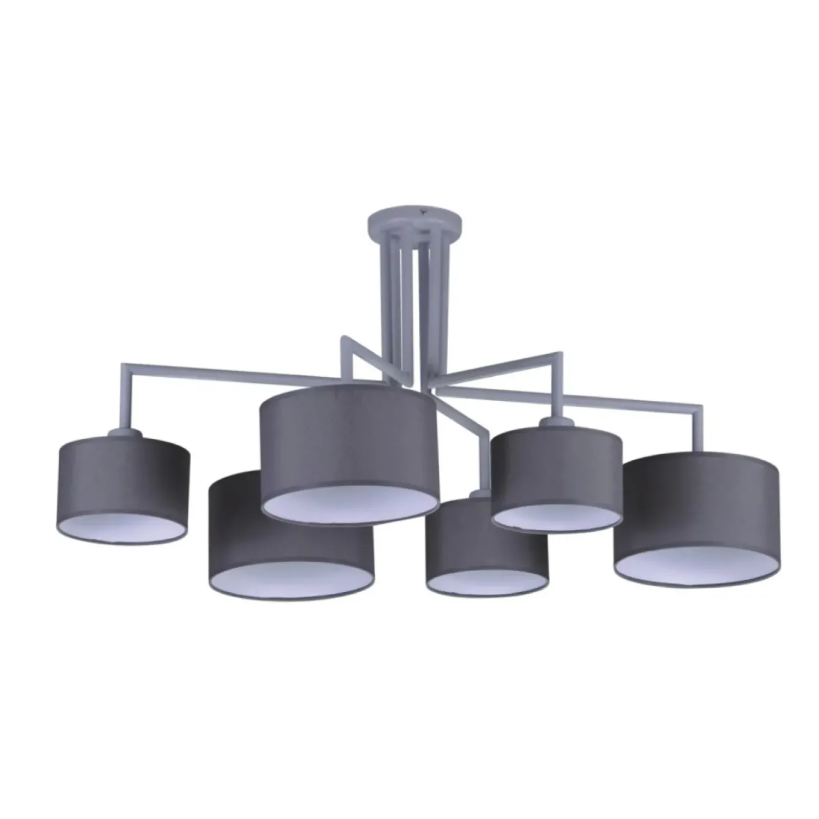 Sklep Kaja Lampa sufitowa z sześcioma abażurami K-4341 SIMONE GRAY | Kaja szary Outlet
