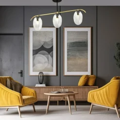 Sklep Kaja Lampa sufitowa z trzema przezroczystymi kloszami 1279/3 z serii FINES Shop