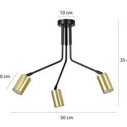 Sklep Kaja Lampa sufitowa z trzema ramionami na żarówki GU10 655/3 | Kaja Best Sale