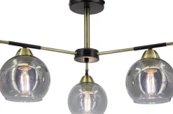 Sklep Kaja Lampa sufitowa ze szklanymi kloszami 2212/3 BL 21QG z serii CARO* Randole Tradycyjne