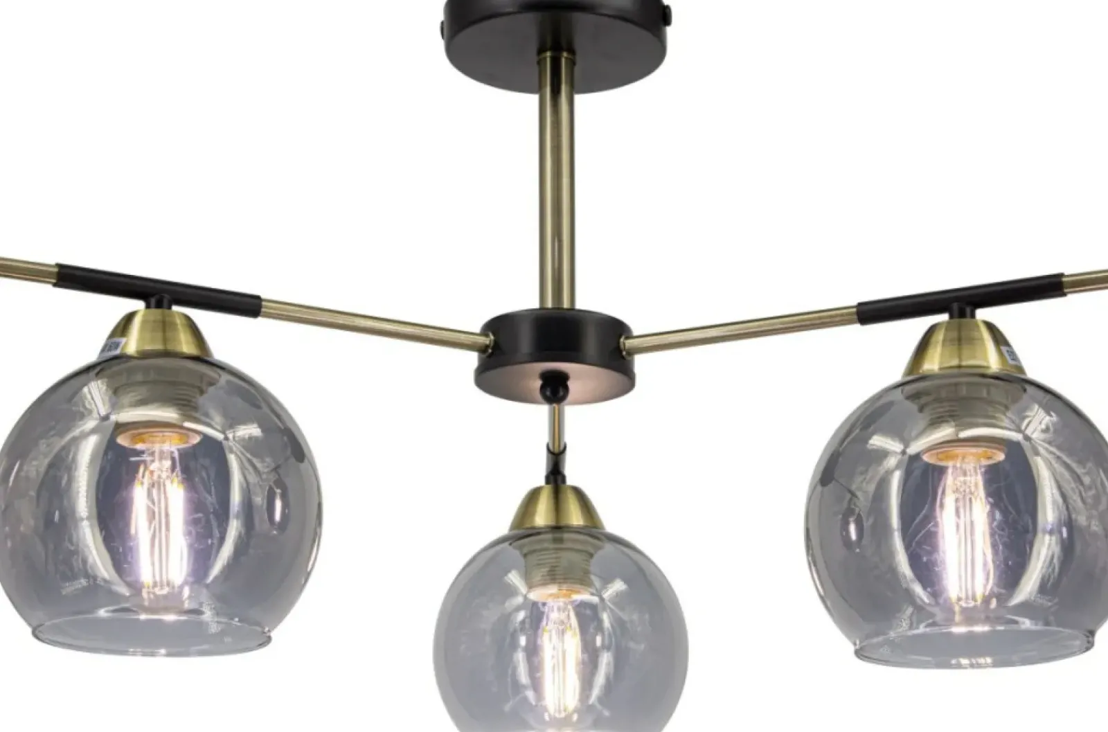 Sklep Kaja Lampa sufitowa ze szklanymi kloszami 2212/3 BL 21QG z serii CARO* Randole Tradycyjne