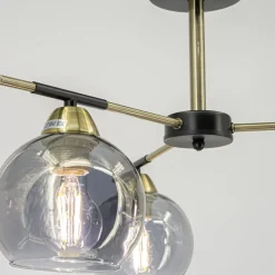 Sklep Kaja Lampa sufitowa ze szklanymi kloszami 2212/3 BL 21QG z serii CARO* Randole Tradycyjne