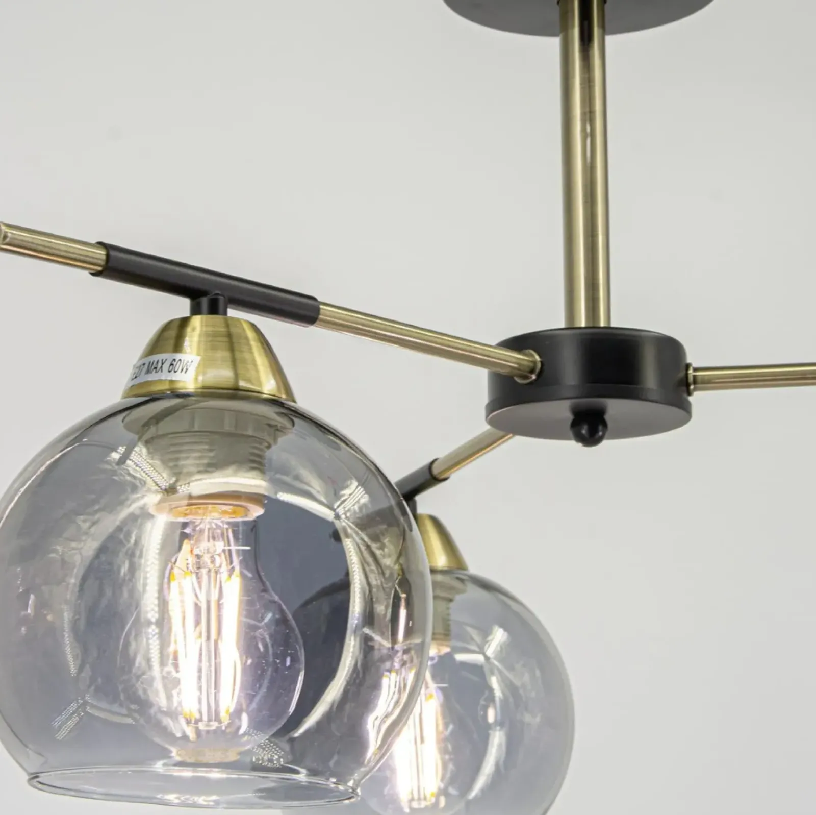Sklep Kaja Lampa sufitowa ze szklanymi kloszami 2212/3 BL 21QG z serii CARO* Randole Tradycyjne