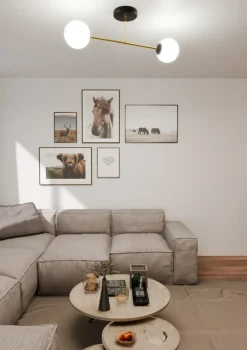 Sklep Kaja Lampa sufitowa ze złotymi elementami 1233/2 z serii MAGNUM | Kaja Cheap