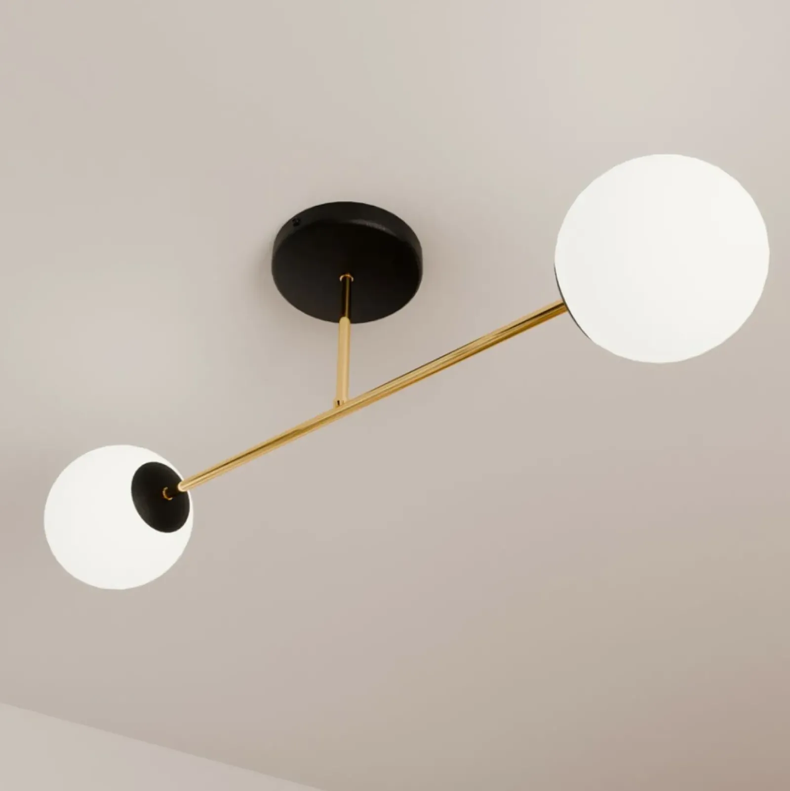 Sklep Kaja Lampa sufitowa ze złotymi elementami 1233/2 z serii MAGNUM | Kaja Cheap