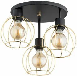 Sklep Kaja Lampa sufitowa ze złotymi, drucianymi oprawkami AL 62350 z serii ORSO Best Sale