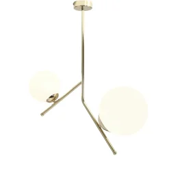 Sklep Kaja Lampa sufitowa złota podwójna elegancka 1011PL_H30 LUNA | Kaja Zadzwońporabattel.783200183(8-16)/mailsklep@kaja.com.pl Hot