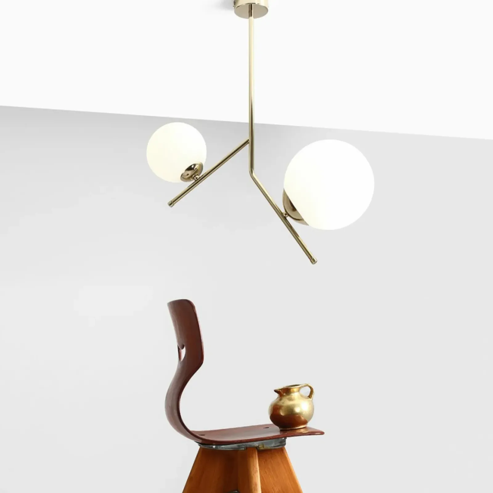 Sklep Kaja Lampa sufitowa złota podwójna elegancka 1011PL_H30 LUNA | Kaja Zadzwońporabattel.783200183(8-16)/mailsklep@kaja.com.pl Hot