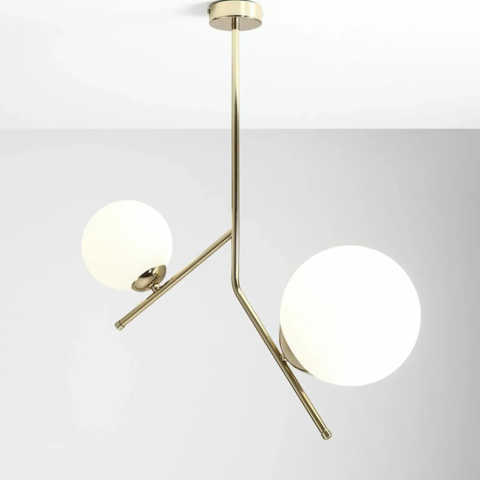 Sklep Kaja Lampa sufitowa złota podwójna elegancka 1011PL_H30 LUNA | Kaja Zadzwońporabattel.783200183(8-16)/mailsklep@kaja.com.pl Hot