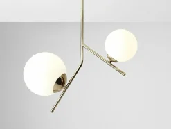 Sklep Kaja Lampa sufitowa złota podwójna elegancka 1011PL_H30 LUNA | Kaja Zadzwońporabattel.783200183(8-16)/mailsklep@kaja.com.pl Hot