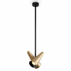 Sklep Kaja Lampa sufitowa, złote, metalowe tuby MOD095PL-02BS z serii GIRO | Kaja mosiądz Discount