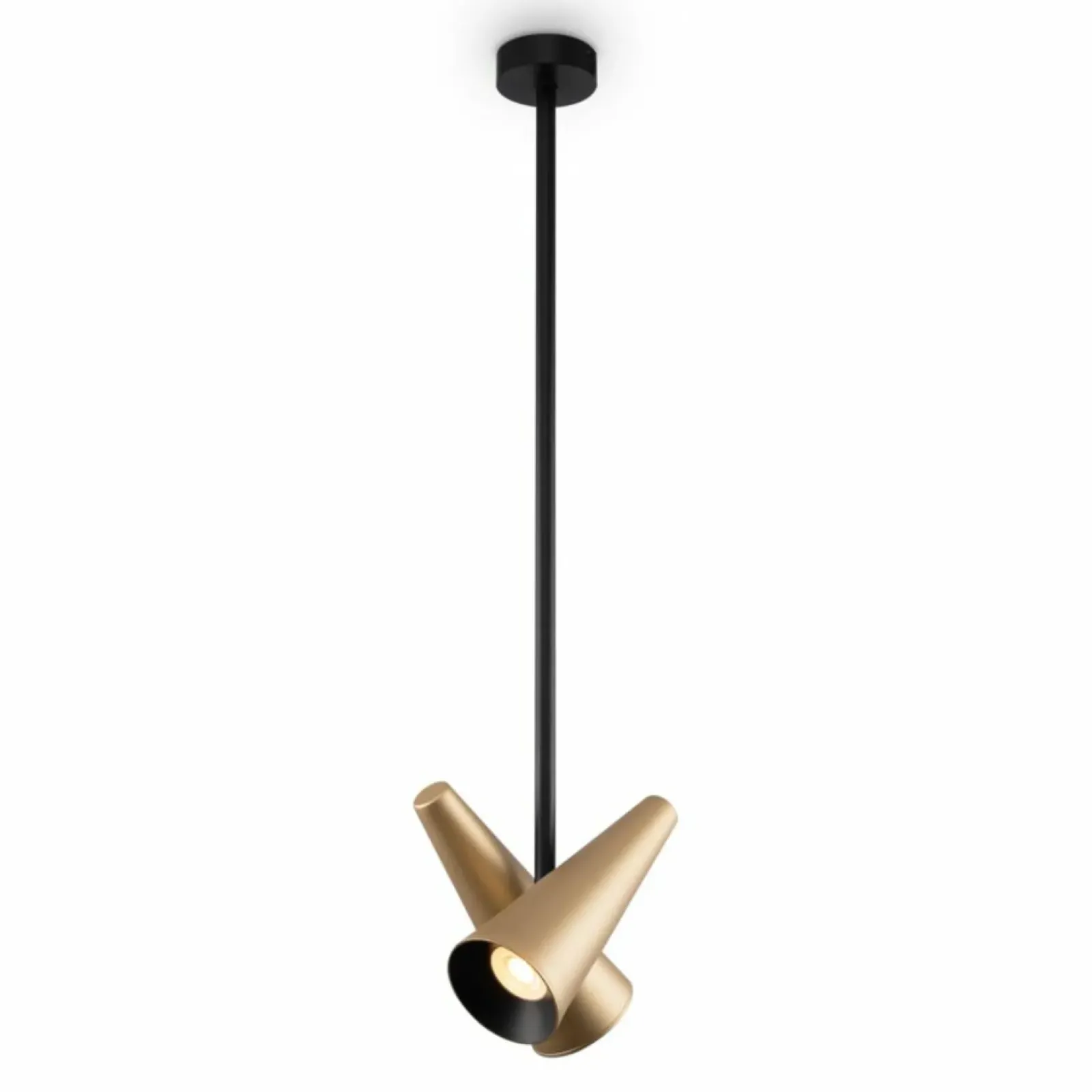 Sklep Kaja Lampa sufitowa, złote, metalowe tuby MOD095PL-02BS z serii GIRO | Kaja mosiądz Discount