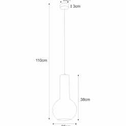 Sklep Kaja Lampa w kształcie drucianej gruszki K-4525 ARVI WHITE | Kaja Sale