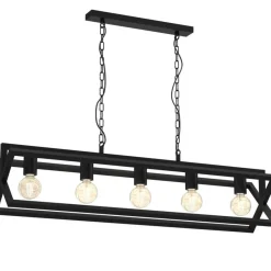 Sklep Kaja Lampa w stylu industrialnym, na pięć żarówek MLP8564 z serii ARNOLD | Kaja Oświe Discount
